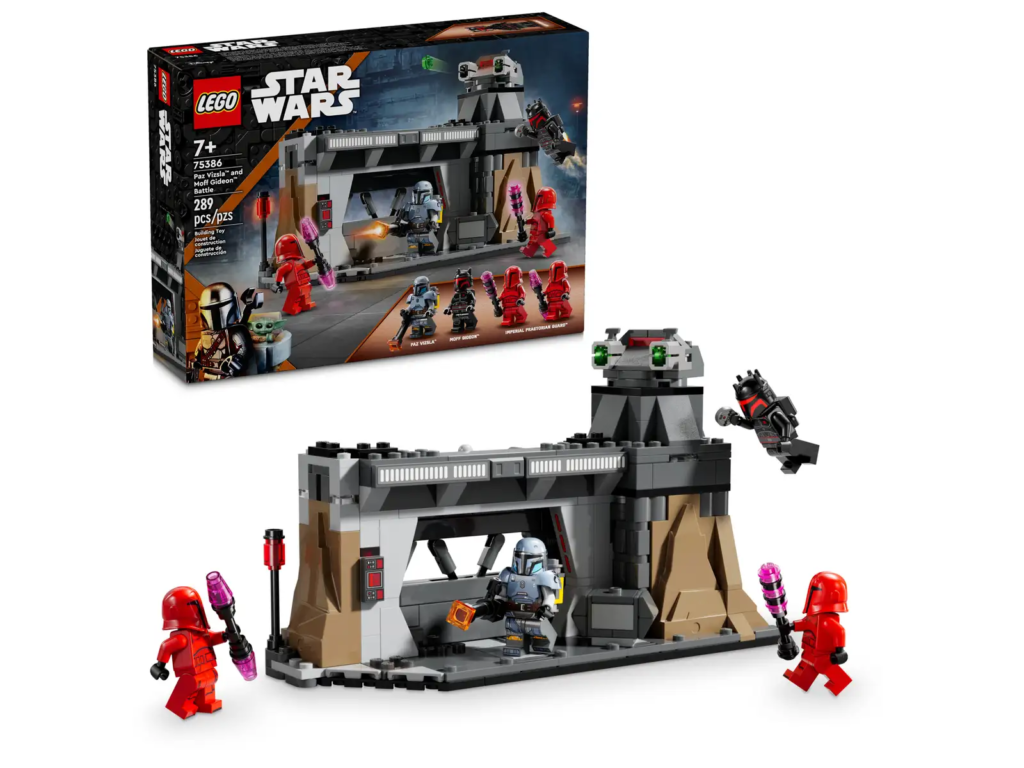 Batalla entre Paz Vizsla y Moff Gideon de LEGO Star Wars