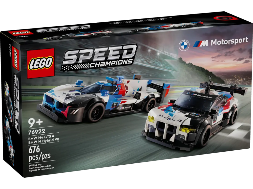 Coches de Carreras BMW M4 GT3 y BMW M Hybrid V8 de LEGO Speed Champions