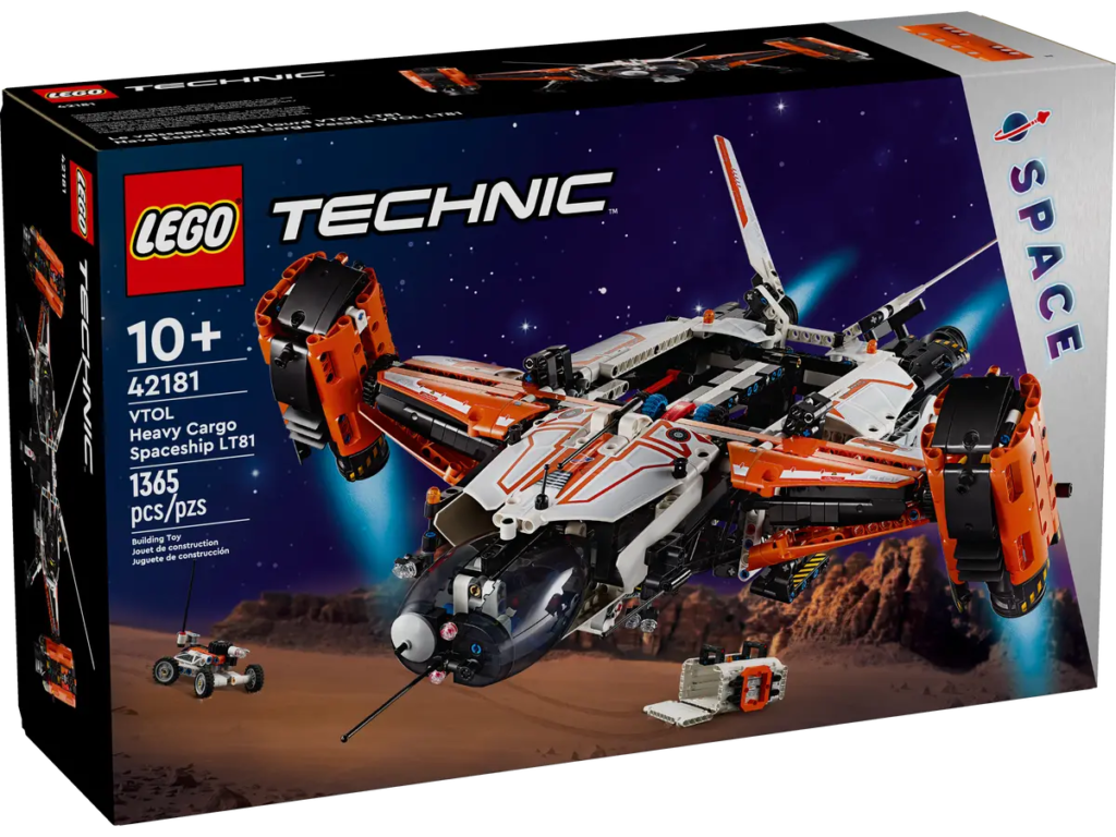 Nave Espacial de Carga Pesada VTOL LT81 de LEGO Technic
