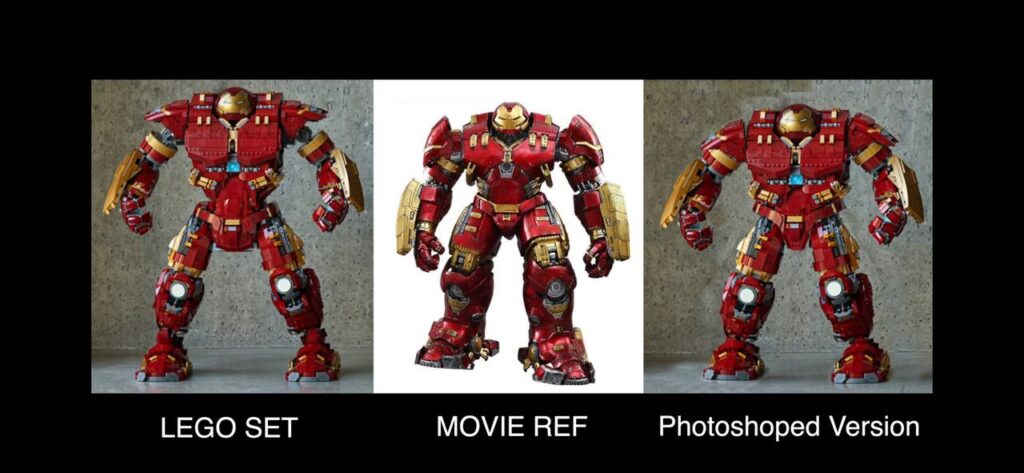 Comparativa Hulkbuster real vs Hulkbuster de LEGO