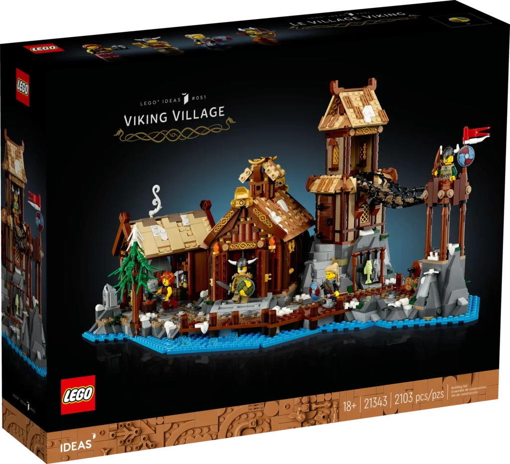 21343 caja del set de LEGO IDEAS aldea vikinga