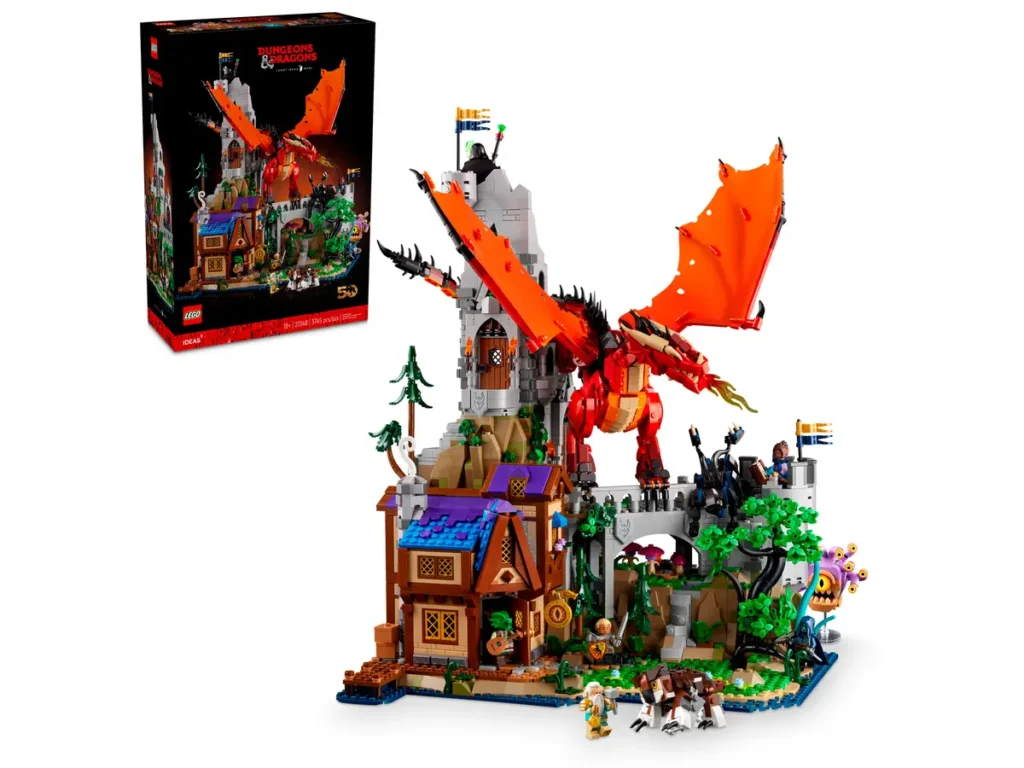 21348 Dungeons & Dragons Dragón Rojo caja y set