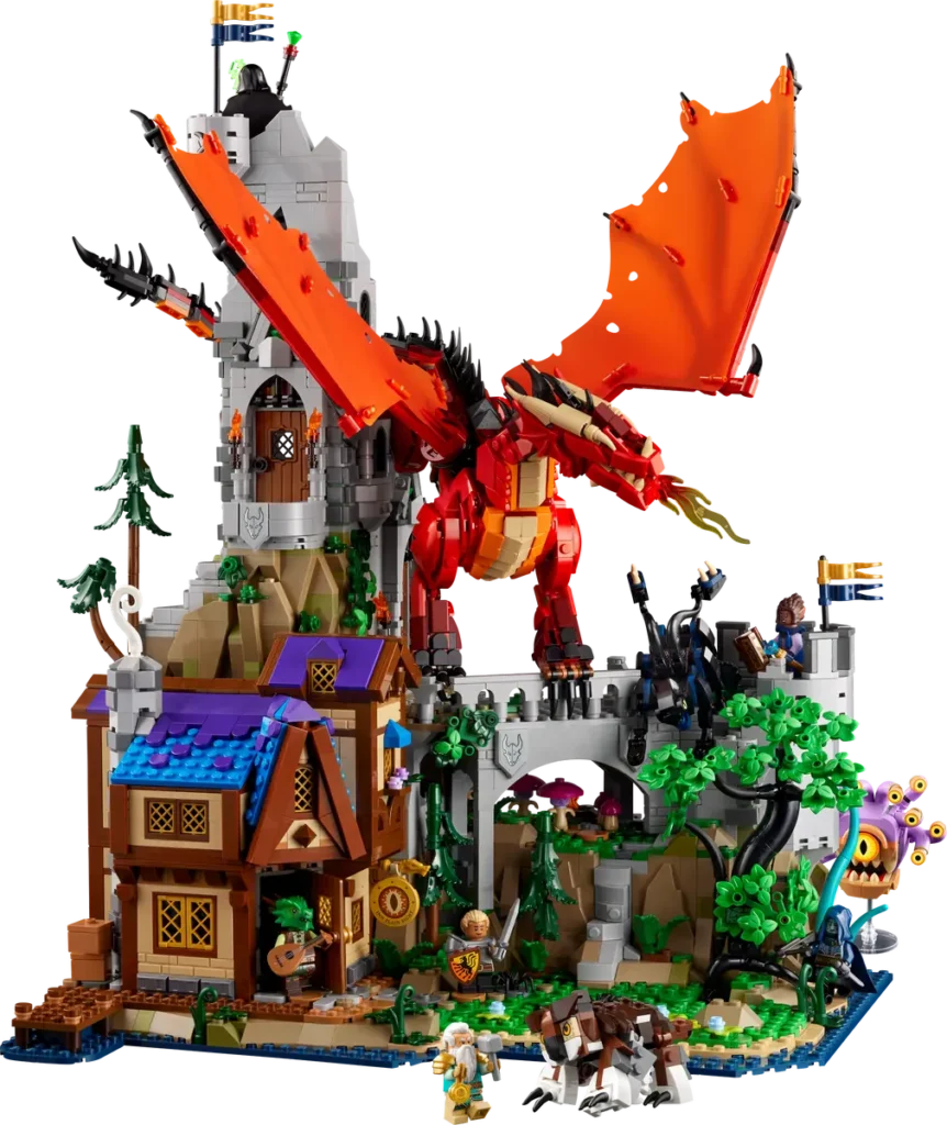 21348 Dungeons & Dragons Dragón Rojo fuera de la caja