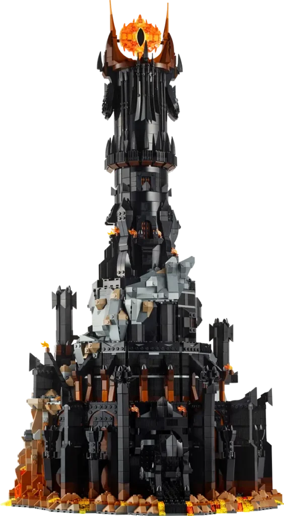 10333 Torre Oscura Barad Dur del Señor de los Anillos fuera de la caja