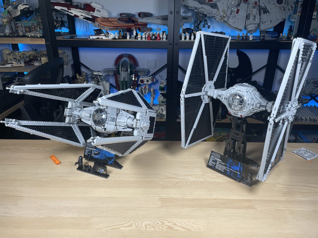 75382 TIE Interceptor UCS de LEGO Star Wars TIE Interceptor y TIE Fighter