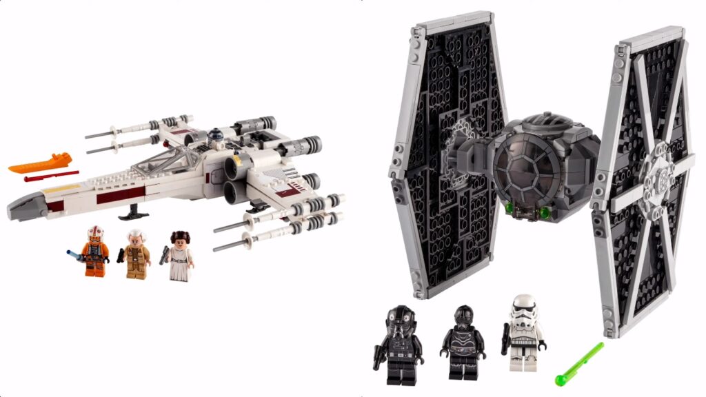 75393 X-wing y TIE Fighter