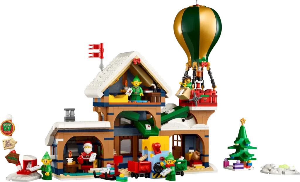 10339 Oficina de Correos de Papá Noel de LEGO Icons interior del set