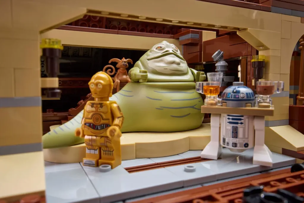 75397 Barcaza de Jabba de LEGO Star Wars Jabba The Hutt, C-3PO, R2-D2 y Salacious B. Crumb