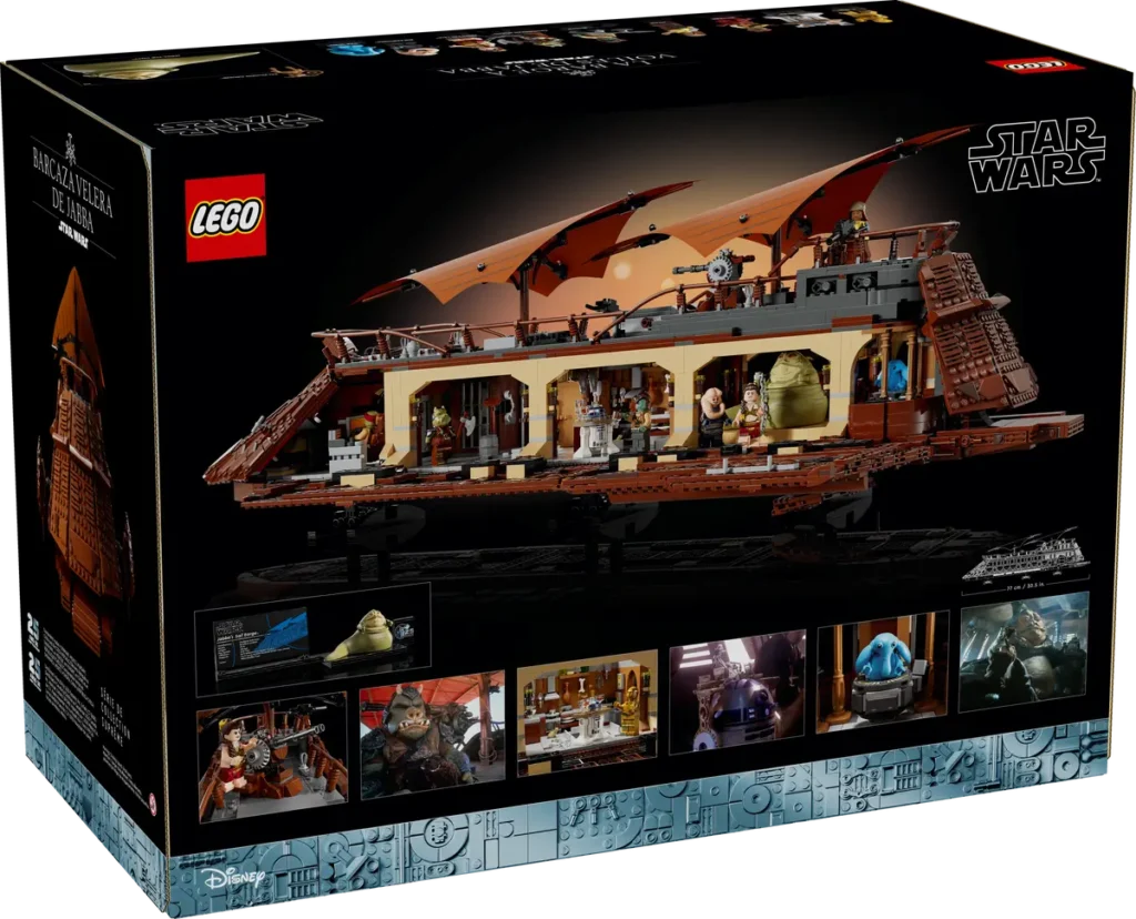 75397 Barcaza de Jabba de LEGO Star Wars caja parte trasera