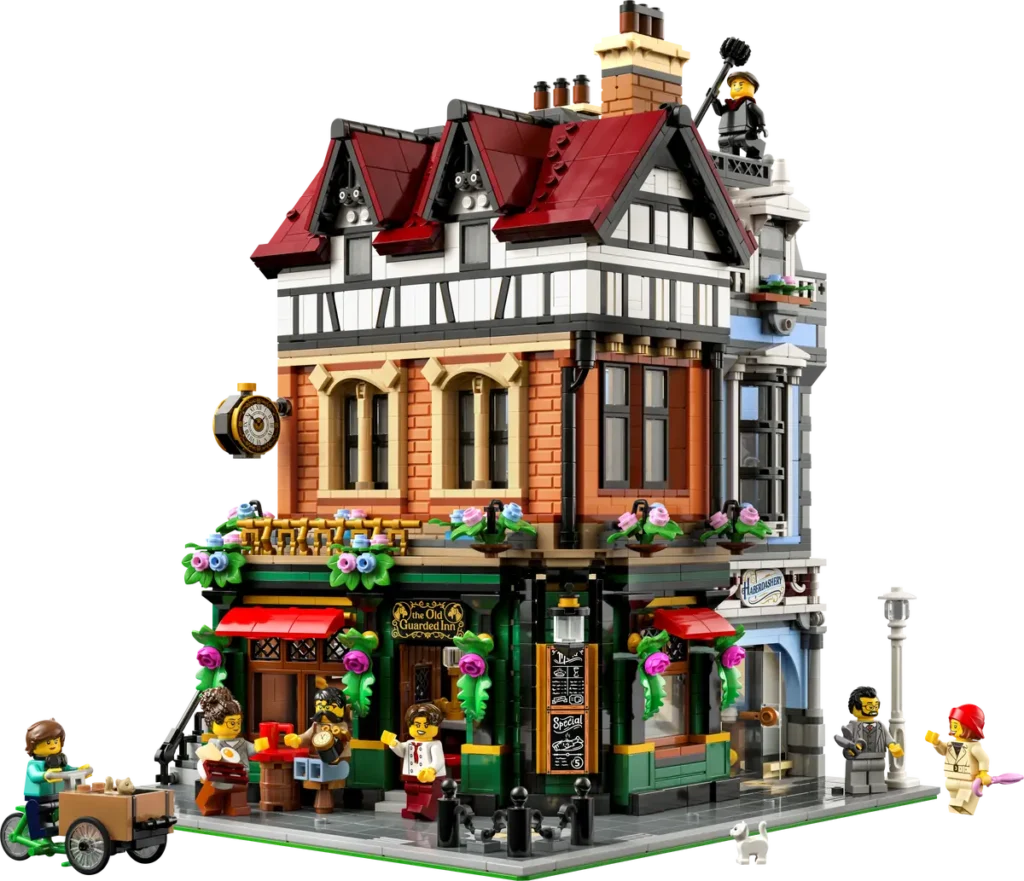 10350 Esquina Tudor de LEGO ICONS fuera de la caja