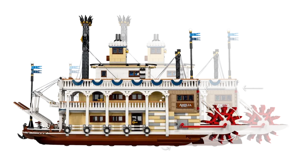 21356 Nuevo Barco de Vapor de LEGO IDEAS rueda con paletas