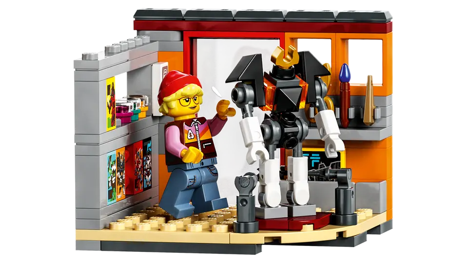 71837 Talleres de la Ciudad de Ninjago minifigura y robot