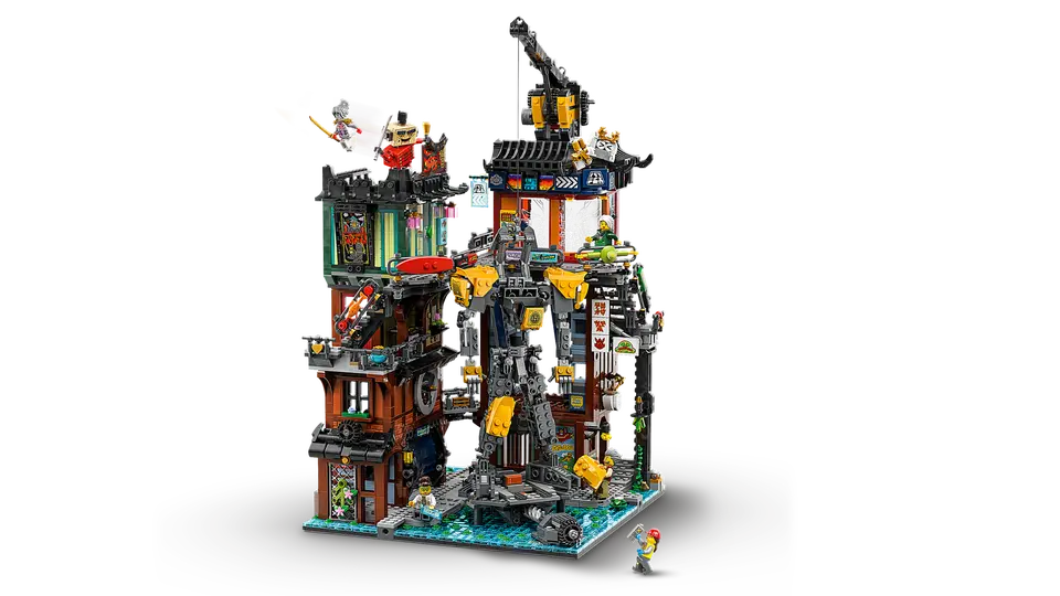 71837 Talleres de la Ciudad de Ninjago modelo en detalle