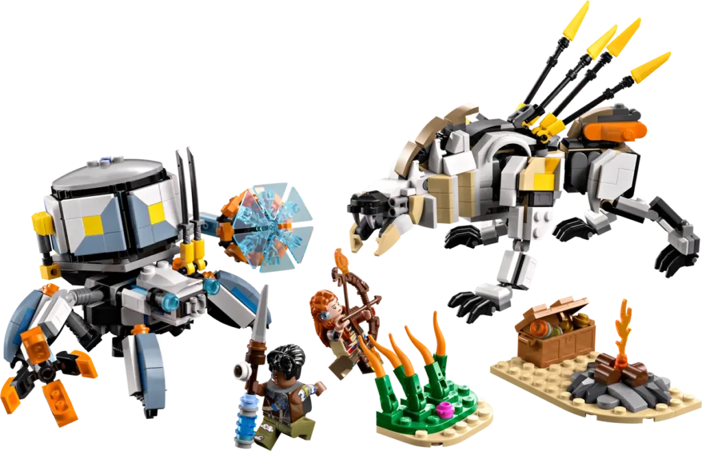 77037 set de LEGO Horizon Aloy y Varl vs. Cangrejo y Dientes Serrados fuera de la caja