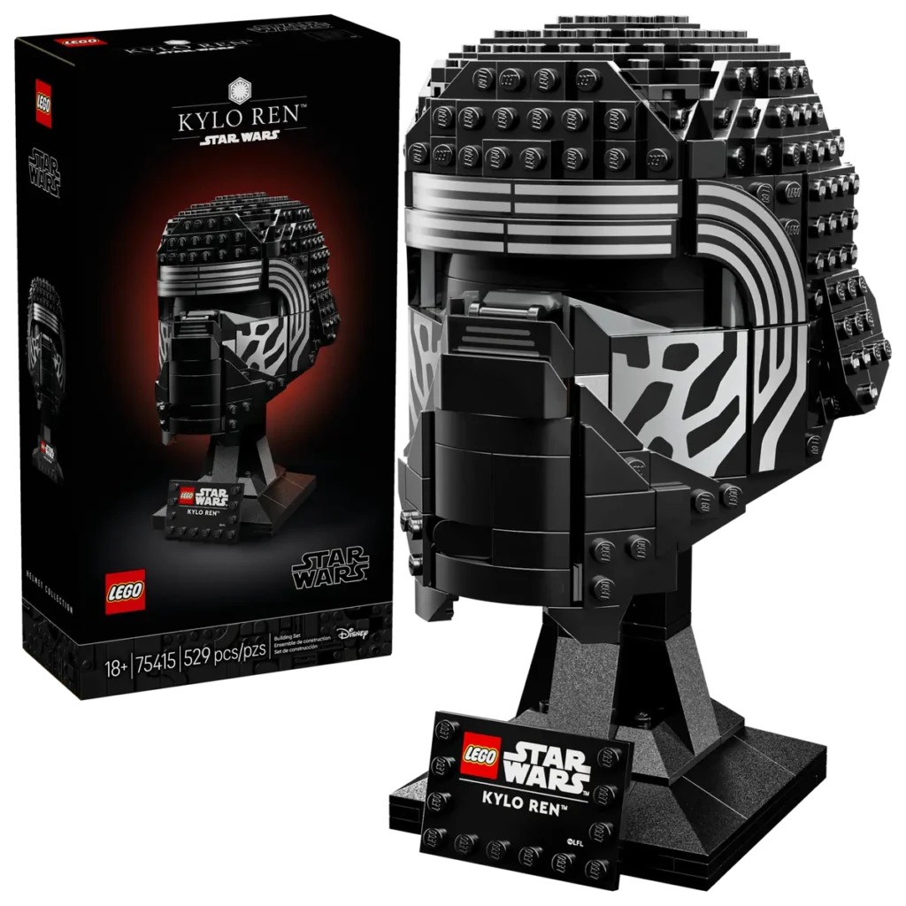 75415 Nuevo casco de Kylo Ren de LEGO Star Wars caja y set