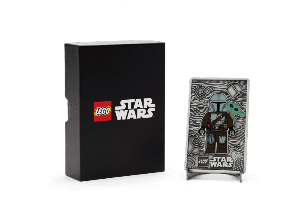 Tarjeta metalica mandalorian grogu LEGO Star Wars 2026