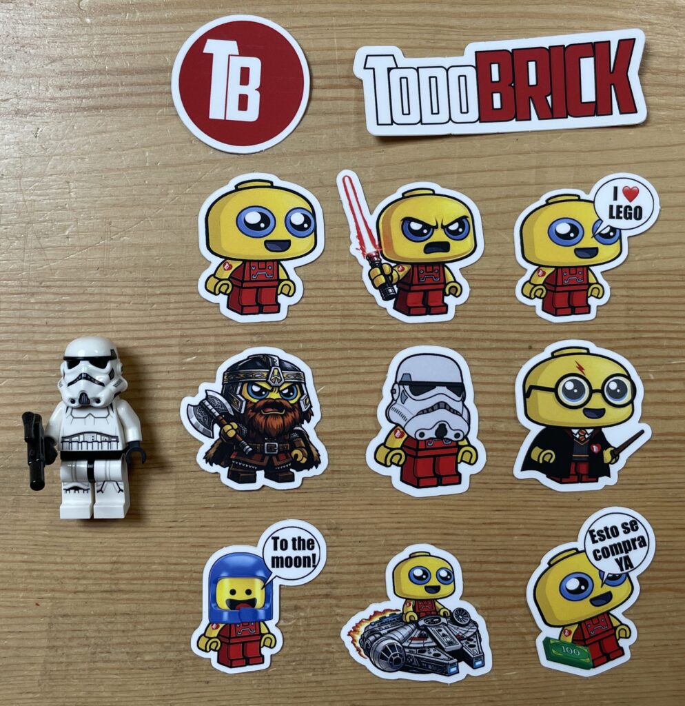 Pegatinas de Brickitin con regalo